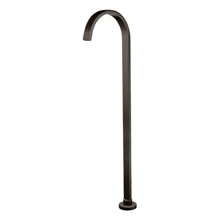 Freestanding Minimal Bath Spout - ROC04 - Brushed Gunmetal