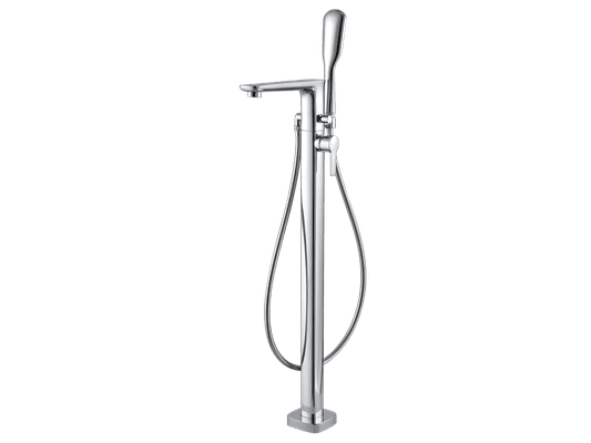 Modern Floor Mount Bath Mixer And Shower Set