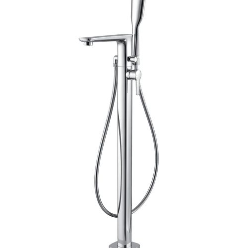 Modern Floor Mount Bath Mixer And Shower Set