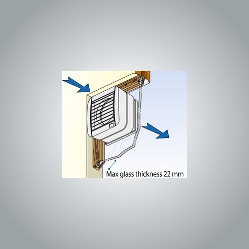 ECOWIND Through-Window Extraction Fan