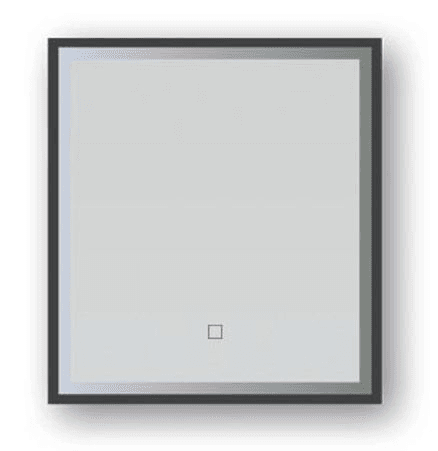 Broadway Rectangular Black Frame LED Mirror
