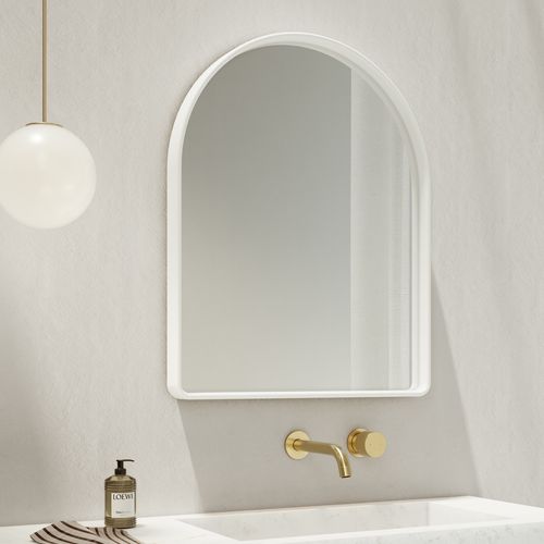 Arch Wall Mirror | Matte White