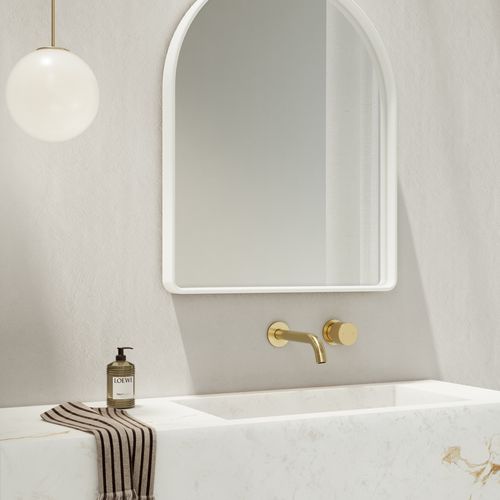 Arch Wall Mirror | Matte White