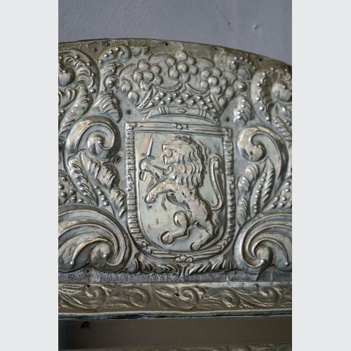 Antique Pressed Metal Régence Mirror