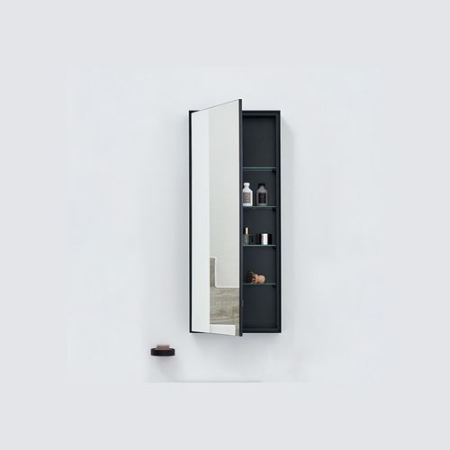 Simple Tall Box Mirror Cabinet by Cielo