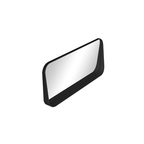 iStone 1100mm Rectangular Mirror with Shelf Matte Black