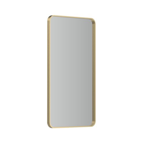 Frame XL 1200 Rectangle Mirror Brushed Brass