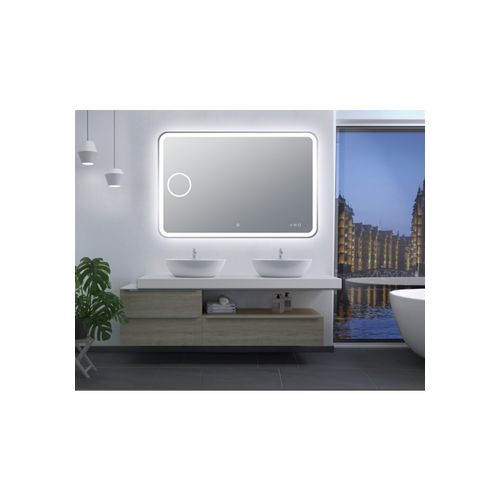 Curved Rim Rectangle LED Mirror LM-LDT1280