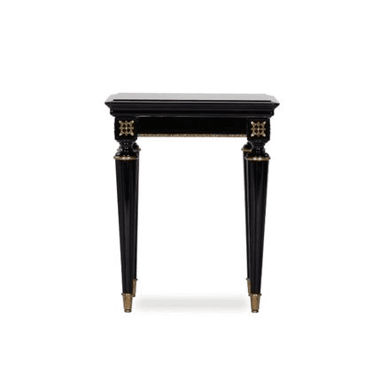 Elegant Black and Gold Luxury Accent Tables "Piano"