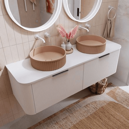 Minka Curved Wall Hung Vanities