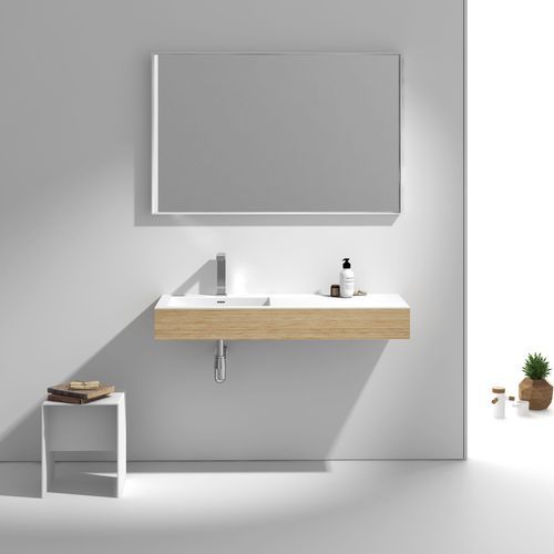 1200mm Wall Hung Solid Surface Timber Vanity G38561-C