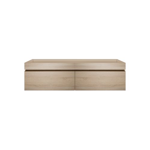 Kzoao 1200mm Dual Basin Vanity Beech Wood Grain