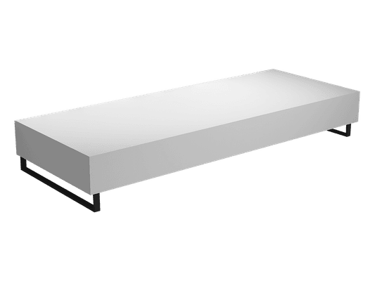 Wall Mount Slab 1500 x 460 x 120mm Matte White Stone