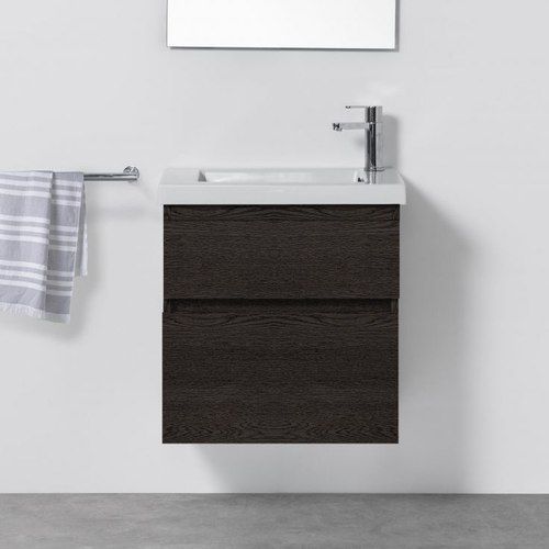 Cangas Slim Wall-Hung Vanity, 2 Drawers