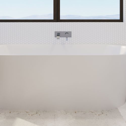 Spencer Back-to Wall Oval Bath