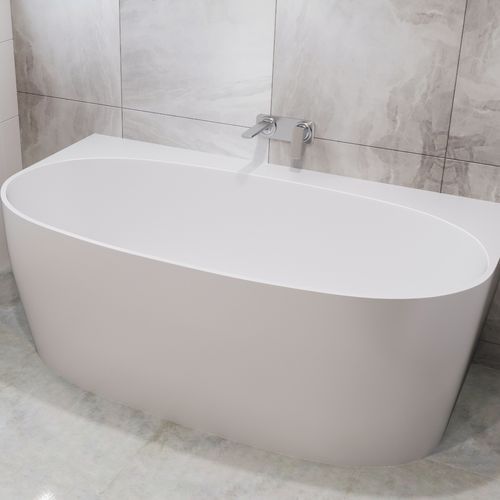 Spencer Back-to Wall Oval Bath