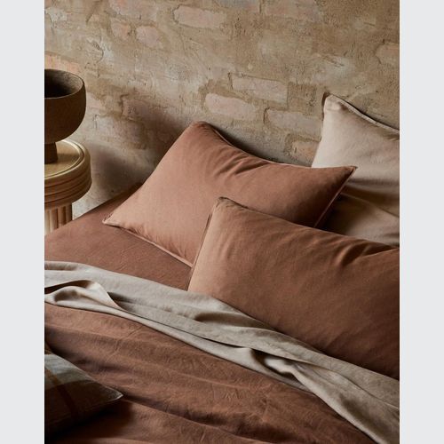 Ravello Linen Flat Sheet - Biscuit | Weave Home Bed Linen