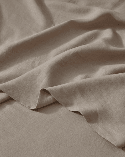 Ravello Linen Flat Sheet - Shell | Weave Home Bed Linen