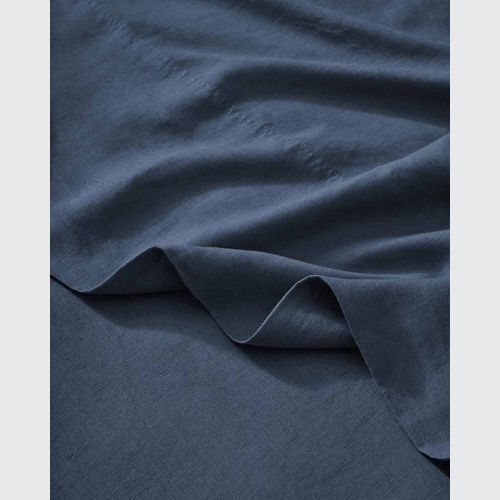 Ravello Linen Flat Sheet - Denim | Weave Home Bed Linen