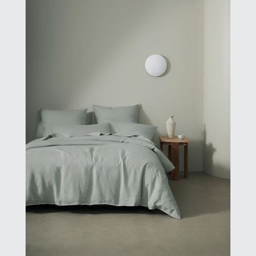 Ravello Linen Flat Sheet - Sage | Weave Home Bed Linen