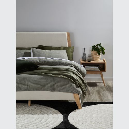 Finn Double Size Bed Frame | Natural Hardwood