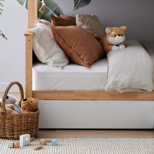 Myer Triple Bunk Bed with Storage | Hardwood Frame