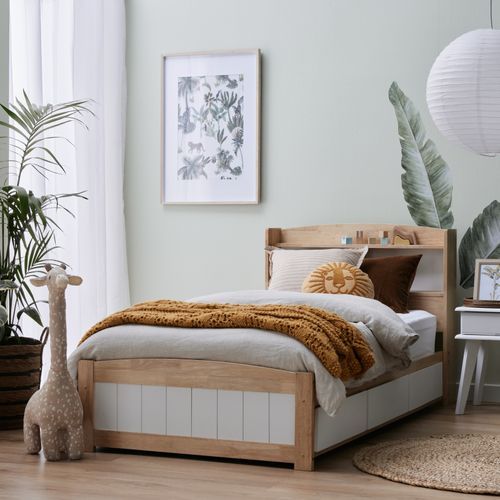 Rio Toddler Single Storage Bed | Hardwood Frame