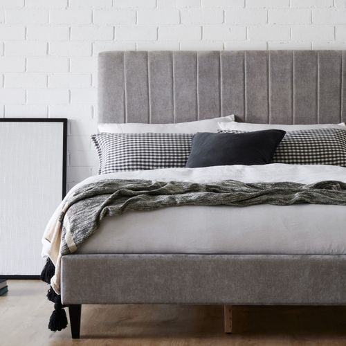 Cannes 2PCE Double Upholstered Headboard and Bed Base B