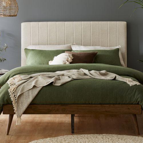 Franki 2PCE Double Headboard and Base Bundle Walnut