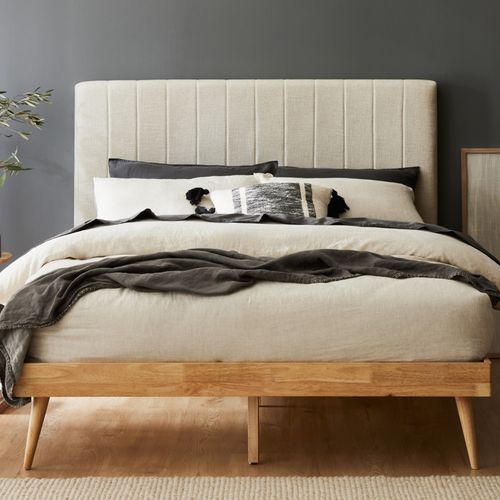 Franki 2PCE Queen Headboard and Base Bundle Natural