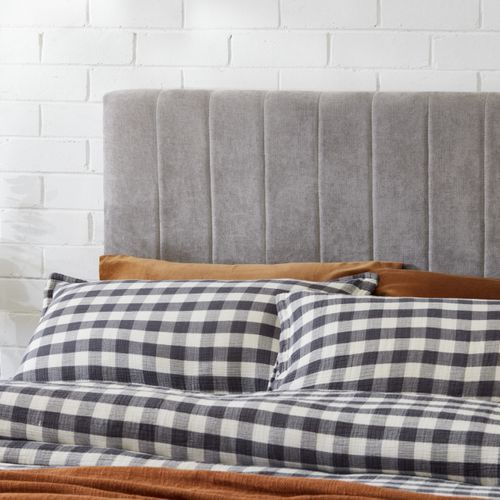 Franki 2PCE Queen Headboard and Bed Base Bundle Walnut