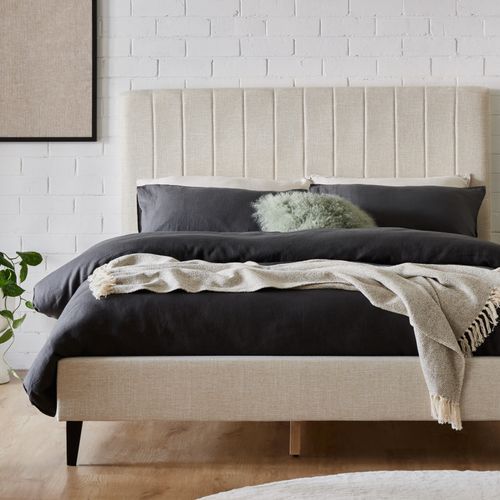 Cannes 2PCE Double Upholstered Headboard and Bed Base B