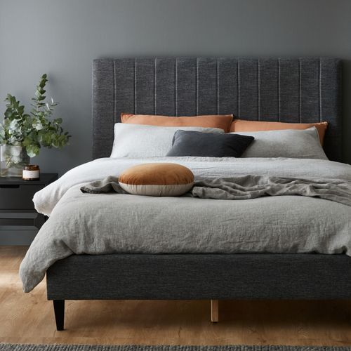 Cannes 2PCE Queen Upholstered Headboard and Base Bundle