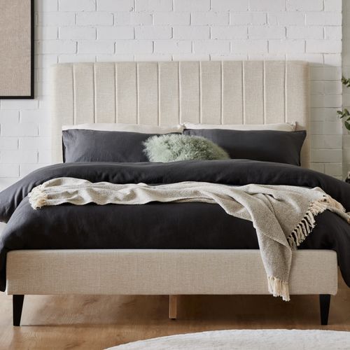 Cannes 2PCE Queen Upholstered Headboard and Base Bundle