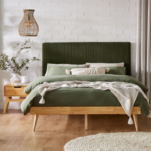 Franki 2PCE Queen Headboard and Base Bundle Natural