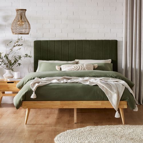 Franki 2PCE Queen Headboard and Base Bundle Natural