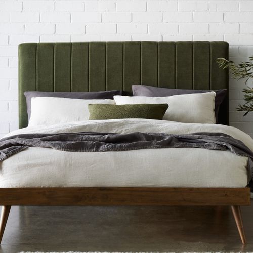 Franki 2PCE Queen Headboard and Base Bundle Walnut