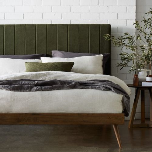 Franki 2PCE Queen Headboard and Base Bundle Walnut