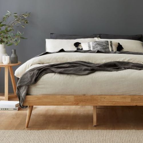 Franki Double Hardwood Bed Base | Natural