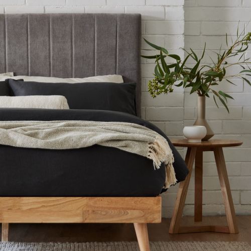 Franki 2PCE Double Headboard and Base Bundle Natural