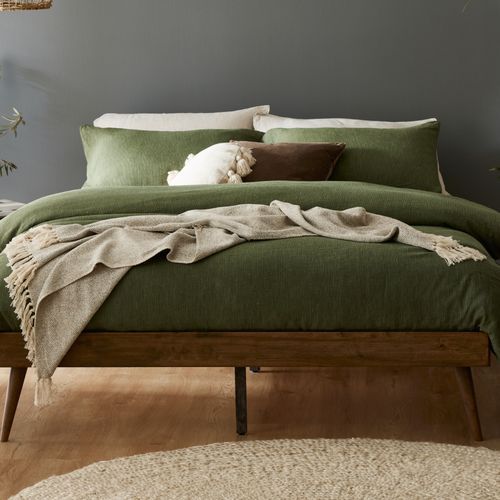Franki Double Hardwood Bed Base | Walnut