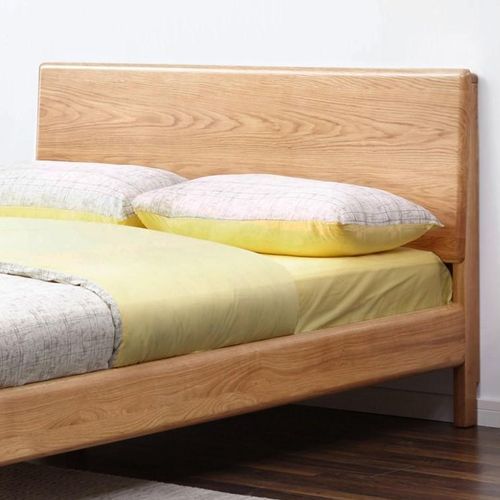Manchester Natural Solid Oak Queen Size Bed