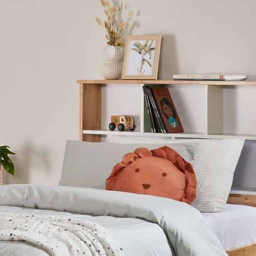 Myer Single Bed with Trundle | Natural Hardwood Frame