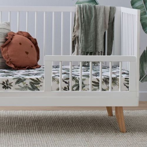 Rio Hardwood Toddler Side Guard Rail | White