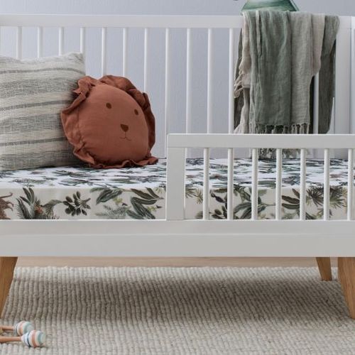 Rio Hardwood Toddler Side Guard Rail | White