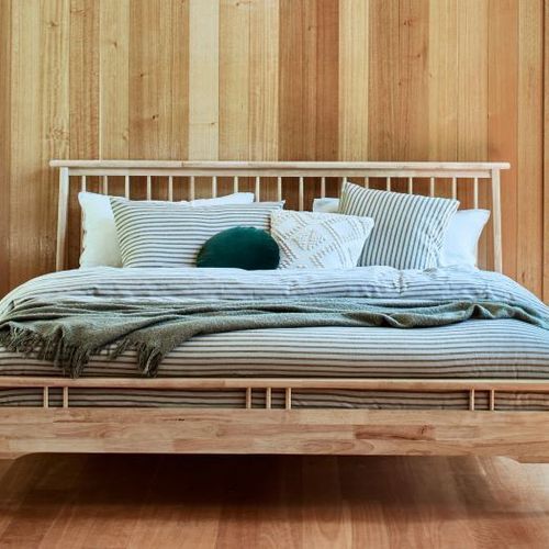 Rome Hardwood King Size Bed Frame | Natural