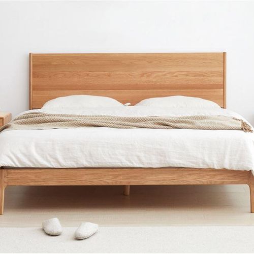 Seattle Natural Solid Oak Bed Frame
