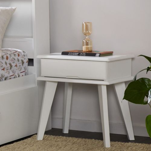 Ari White Bedside Table | Natural Hardwood