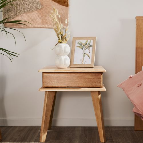 Ari Bedside Table | Natural Hardwood
