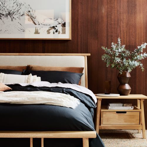 Rome Bedside Table | Natural Hardwood